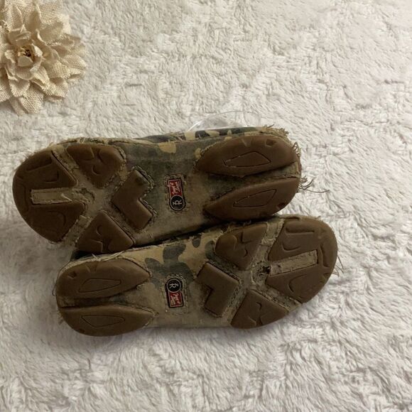 Tony Lama Canvas 3R Casual Slip On Shoes Mens Size 7 D Camo Distressed Edge - Picture 5 of 9